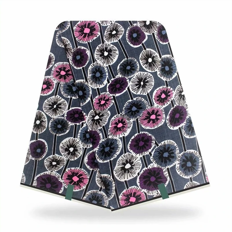 

Real Wax Ghana Wax 6 Yards African Printed Fabric 100% Cotton New Design Arrival Guaranteed Veritable Wax African Ankara VL-927