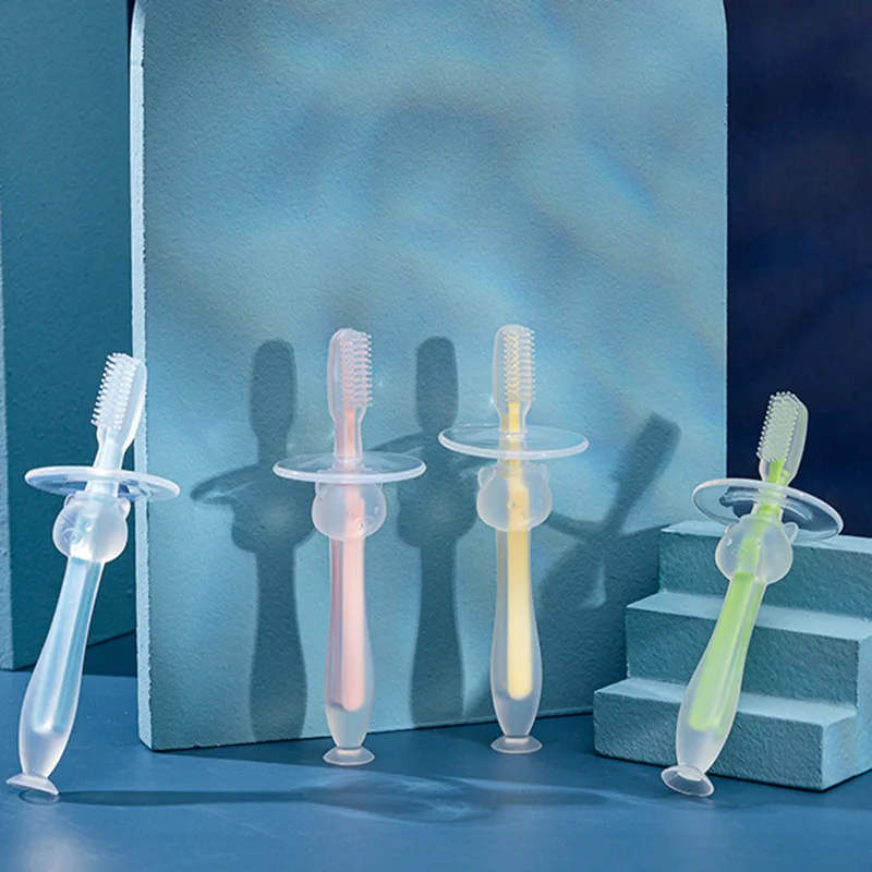 

Kids Soft Silicone Training Toothbrush Baby Children Dental Oral Care Tooth Brush Tool Baby Kid Tooth Brush Baby Items