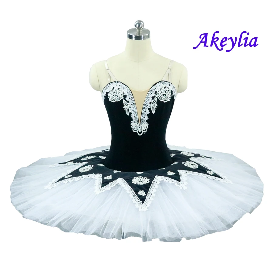 Блинная балетная пачка для девочек профессиональная белая черная тренировочное