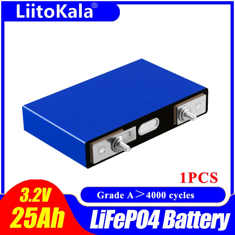Аккумуляторная батарея LiitoKala 3 2 В 25 Ач аккумулятор фосфата литий-железо-фосфатный