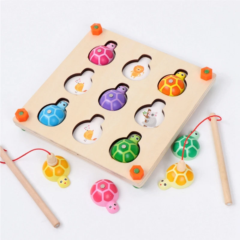 Игра памяти и рыбалка 2 в 1 деревянные игрушки для детей дошкольного возраста