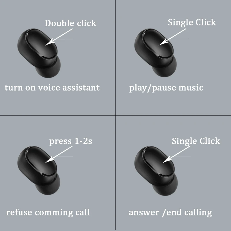 Original Xiaomi Redmi Earphone AirDots S TWS Wireless Blutooth V5.0 Noise Reduction With Mic Earbuds AI Control Gaming Headset |