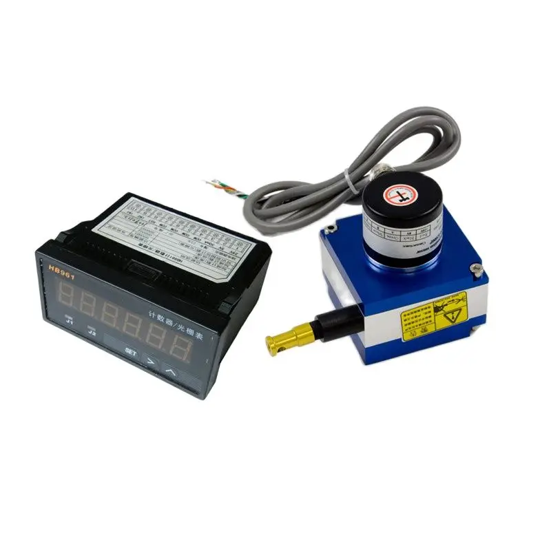 

Good cable-extension transducer 1500 mm pull wire position encoder with Counter Display HB961