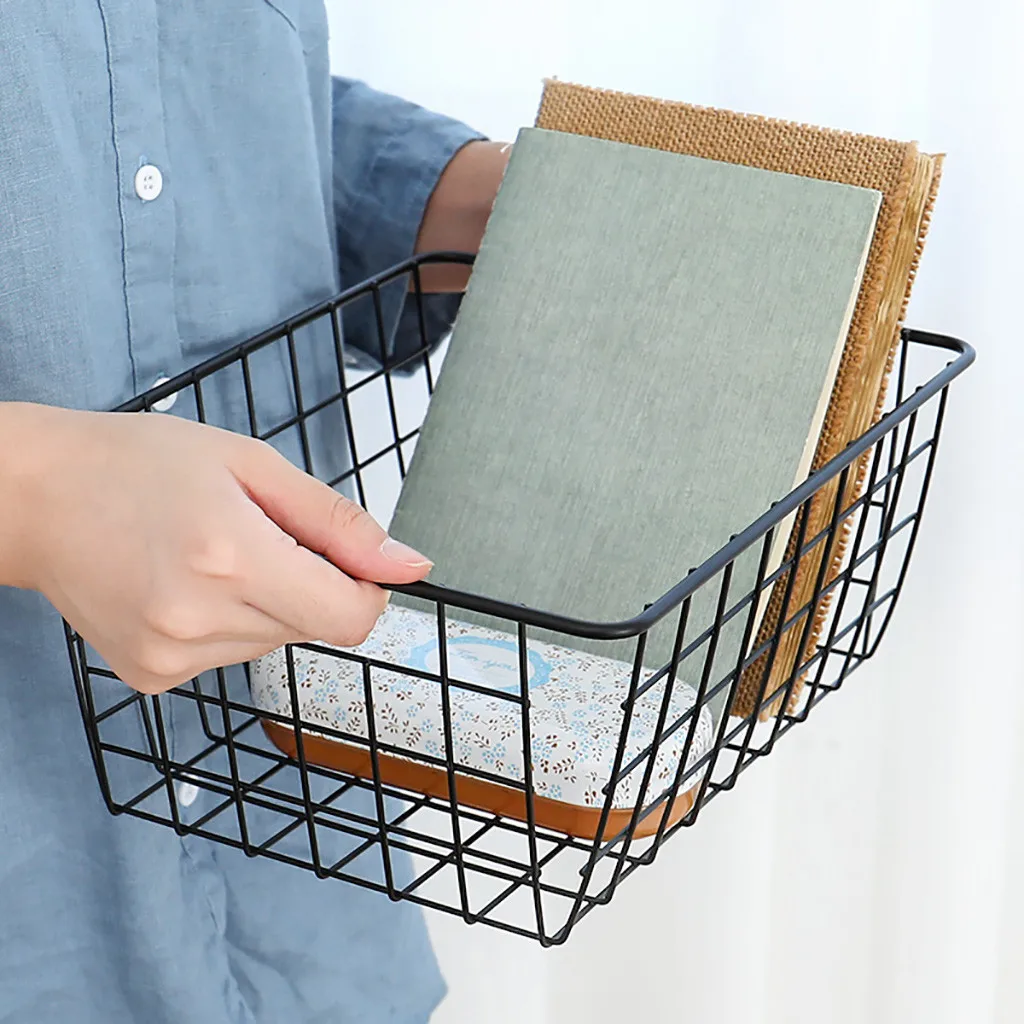 C железная корзина для хранения органайзер офисных документов