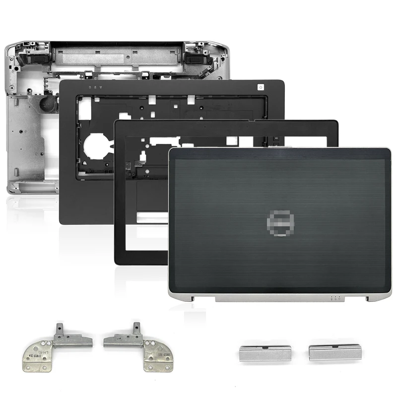 

New Laptop LCD Back Cover/Front Bezel/Hinges/Palmrest/Bottom Case For Dell Latitude E6420 Top Case Without Touch Black