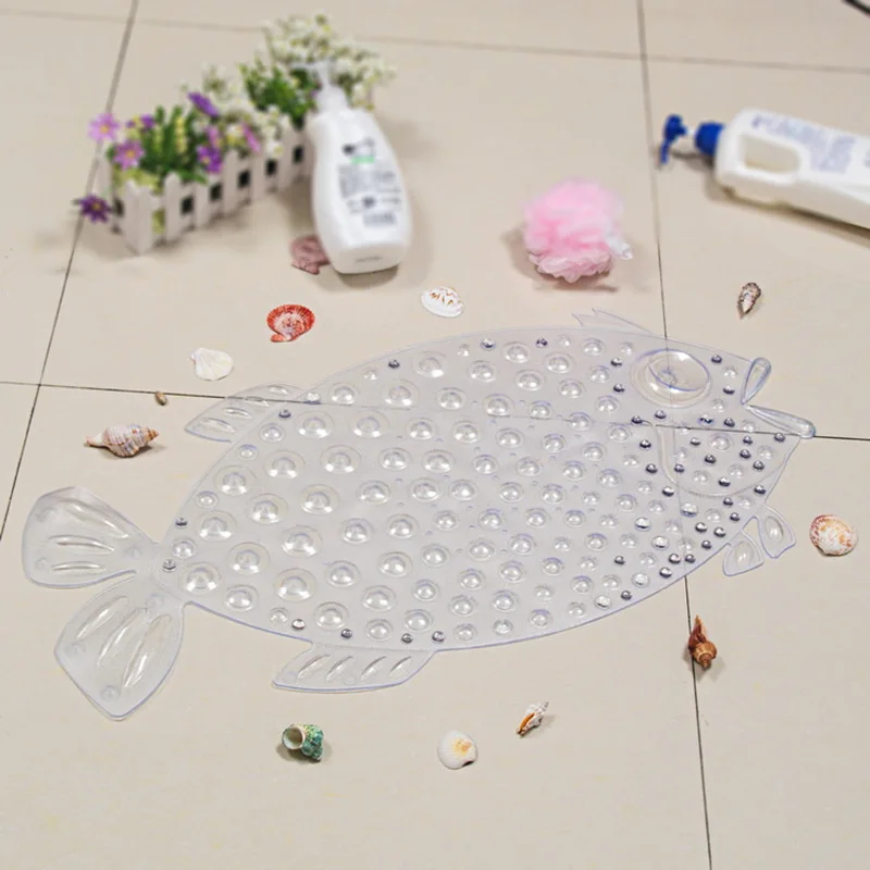 Мультяшный Противоскользящий коврик для ванной из ПВХ с присосками душа