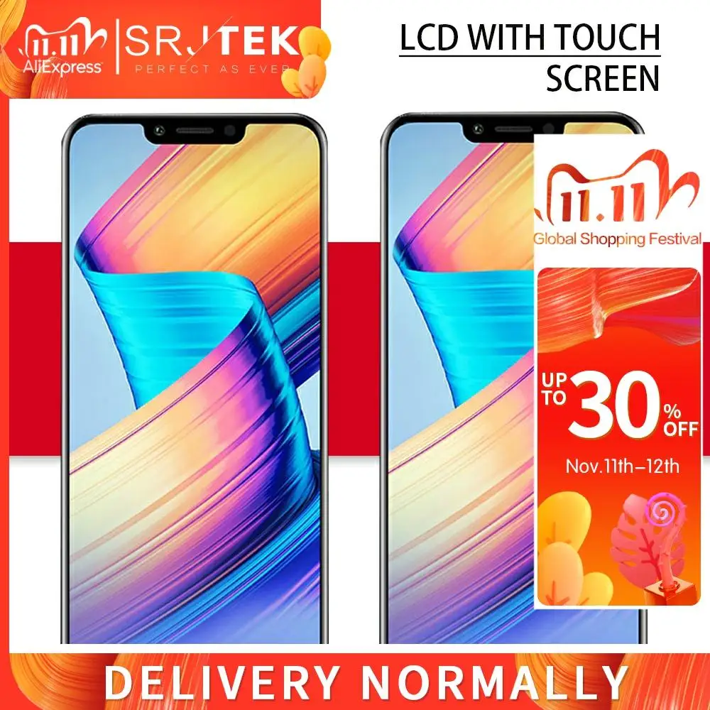 Srjtek для Meizu 8X ЖК панель Touch X 8 экран дигитайзер Датчик Стекло полная сборка X8