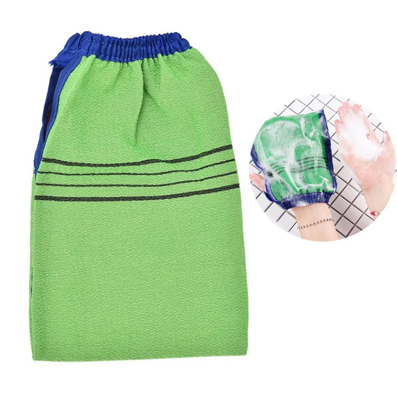

1pc Shower Spa Exfoliator Two-sided Bath Glove Body Cleaning Scrub Mitt Rub Dead Skin Removal Magic Peeling Glove