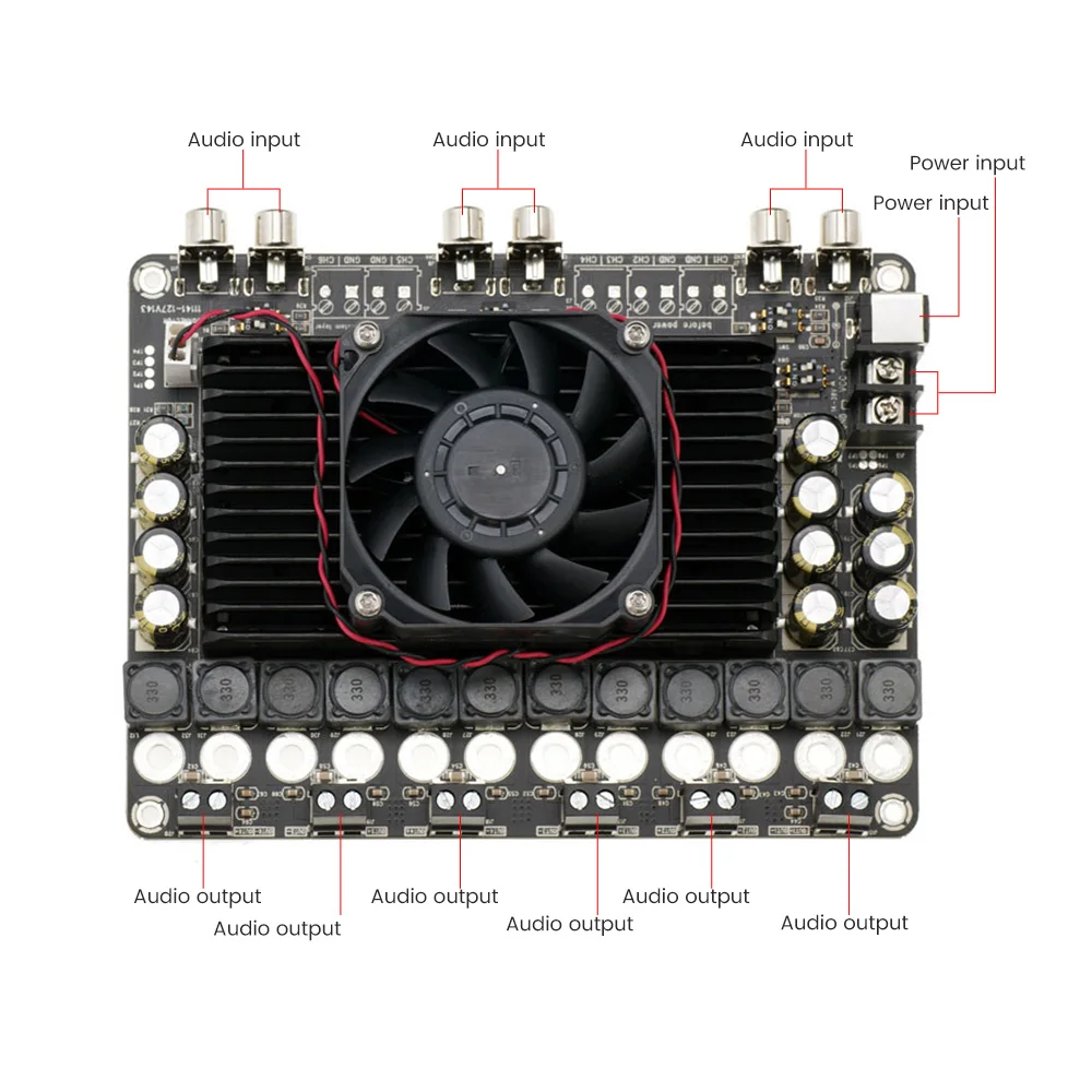 AIYIMA 5 1 усилитель для домашнего кинотеатра 100Wx6 TDA7498 6-канальный мощности