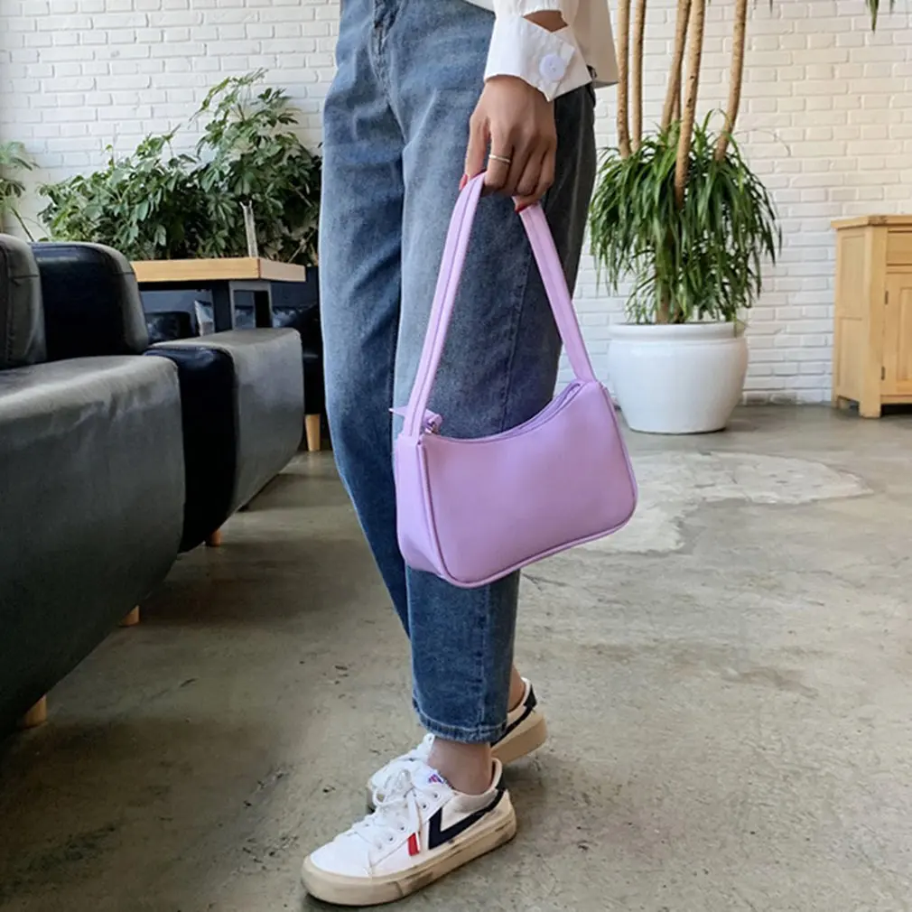 

Small yellow bag summer niche design retro simple armpit bag portable small bag small red calligraphy stick bag