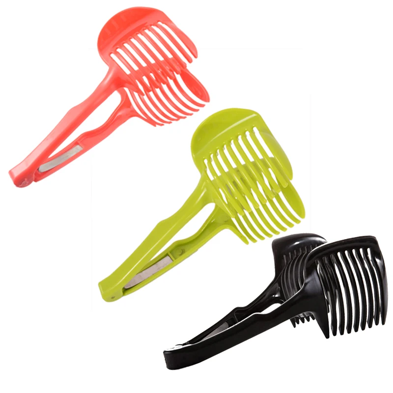 Пластиковый резак для картофеля томатов приспособление резки лимона кухонные