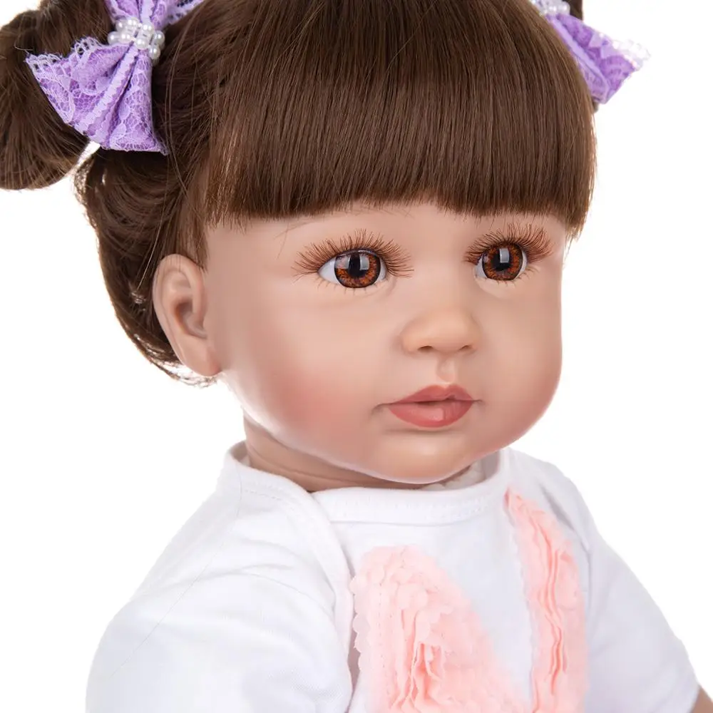 

KEIUMI 60 CM Reborn Doll Soft Cloth Body Beautiful Princess Girl Toddler Neweborn Baby Doll Girl For Girl Toys Birthday Gift
