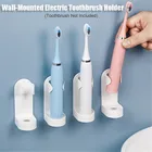 Креативная настенная подставка для электрической зубной щетки с наклейкой, держатель для зубных щеток, органайзер для хранения
