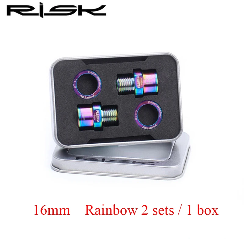 Удлинитель осей для педали велосипеда комплект из 1 пара 16 мм/20 мм титанового