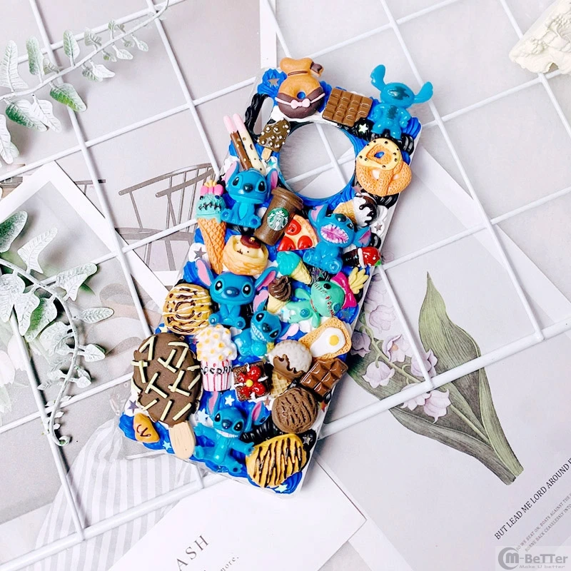 DIY case for iPhone 11 pro 3D Animal phone cover ip XS MAX XR handmade blue creamy shell X/XS 7/8 plus 6/6s+ chocolate girl gift | Мобильные
