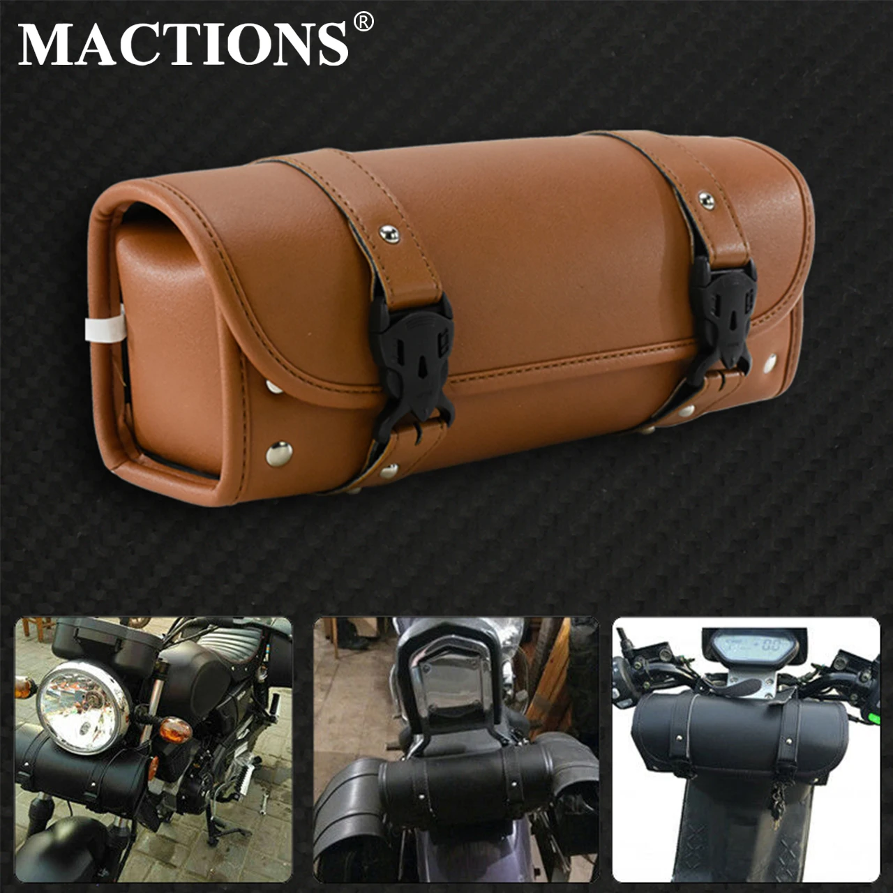 Из искусственной кожи сумка для седла инструментов передняя сторона Harley Sportster XL