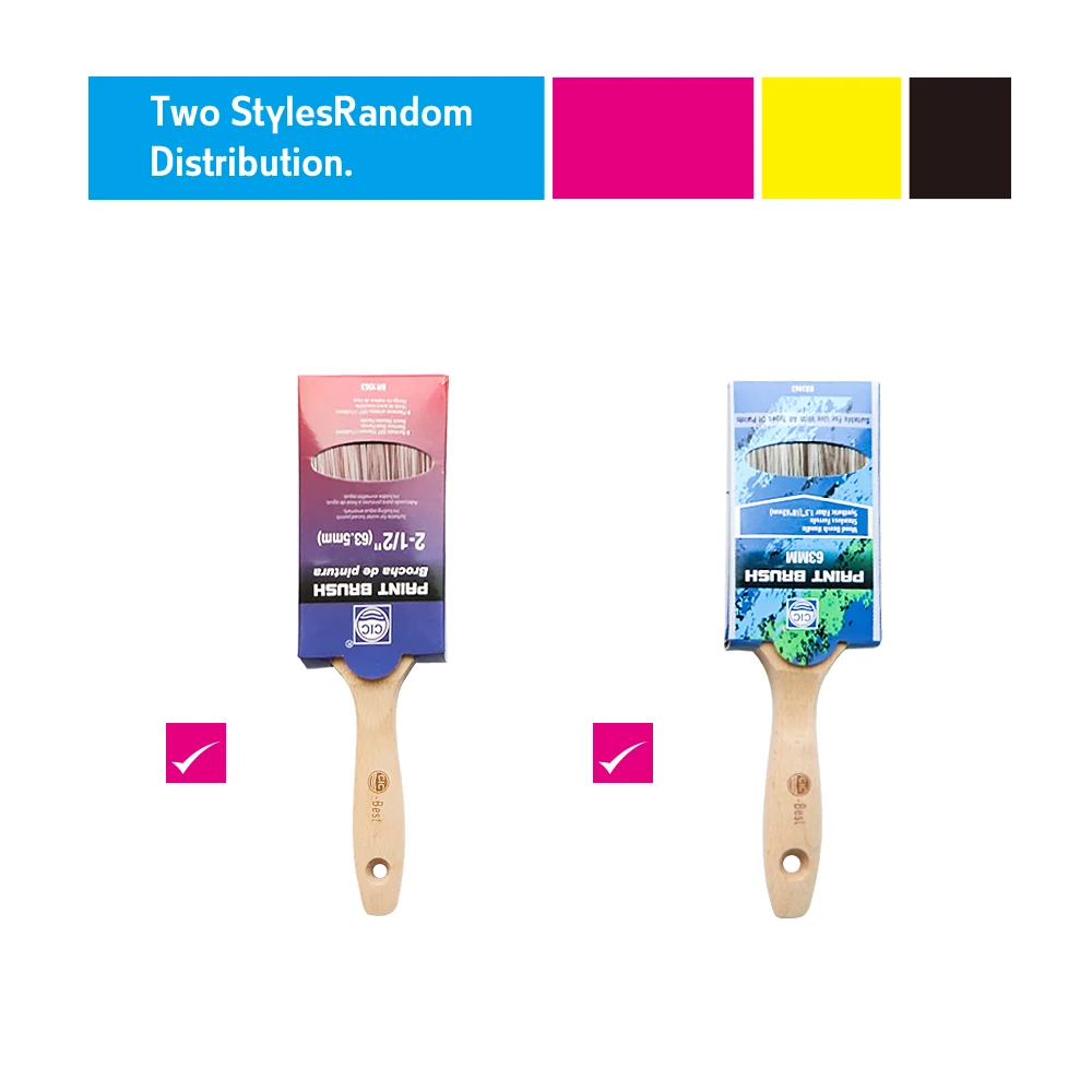 

3 Inch 76.2mm Synthetic Paint Brushes Beech Wooden Handle Drywall Tools DIY Art Household Wall Tool Oil Painting Tool