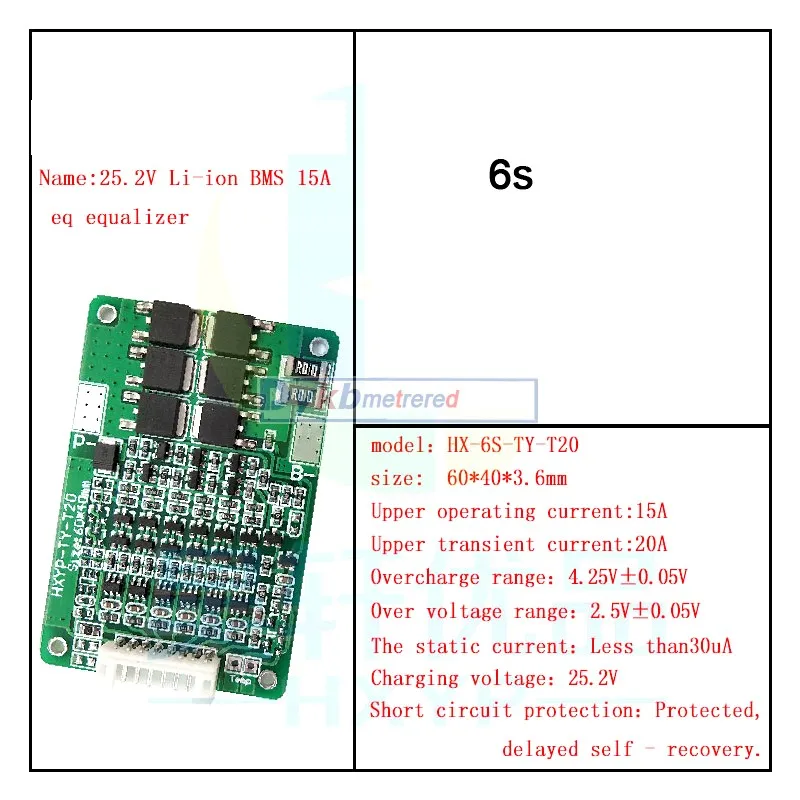 3S 4S 5s 6S 7S 15A W/баланс Li-Ion 18650 BMS PCM литиевая батарея Защитная плата 3,7 V 12V 16,8 V 21V 25,2 V 29,4 V 20A