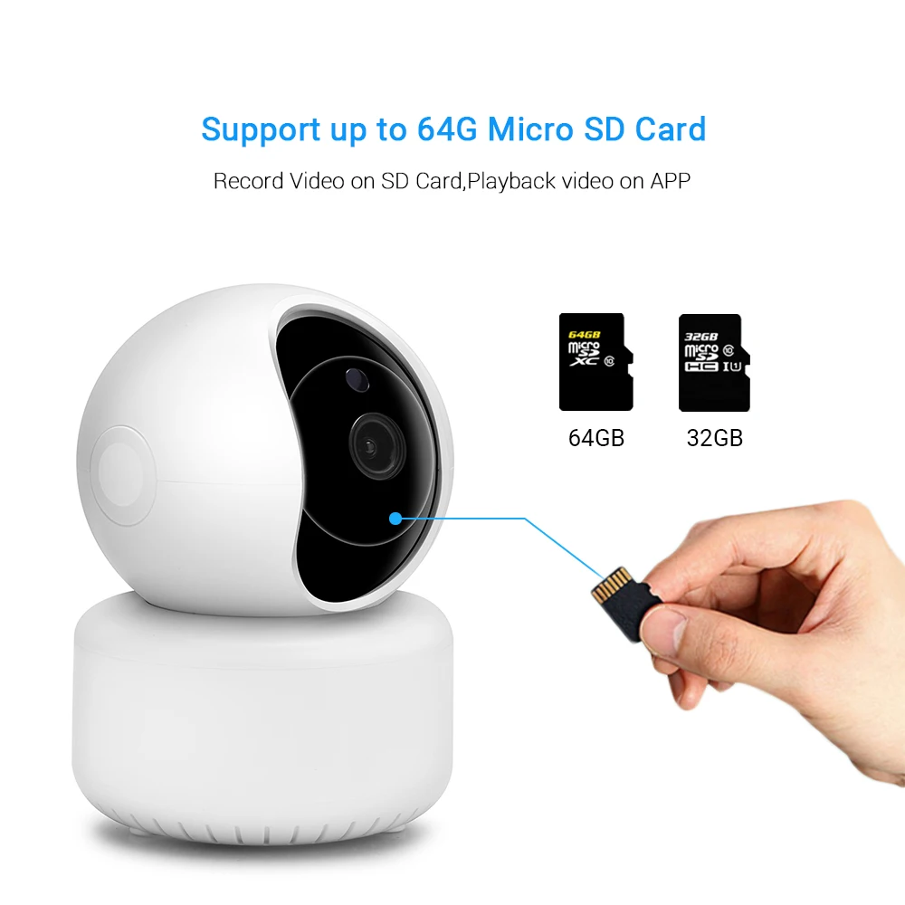 Миниатюрная Wi-Fi камера Hamrolte HD 3 Мп IP-камера с функцией панорамирования и наклона