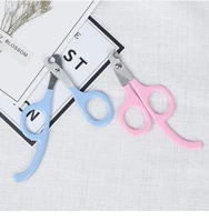 cat scissors pet nail clipper caps dog grooming for claws stainless steel dog half moon blade scissors