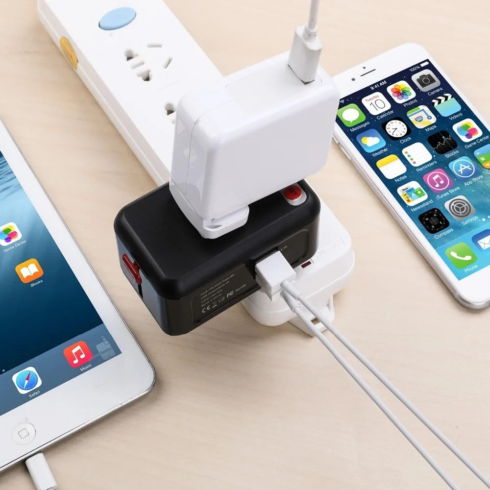 Vogek настенное USB зарядное устройство адаптер US/AU/UK/EU штекер Smart-Timing гнездо зарядки конвертер с двойным USB зарядным устройством 2.1A светодиодный индикатор