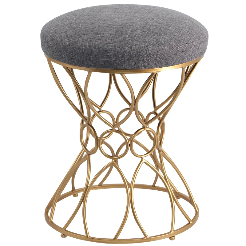 

European dressing stool fashion cloth dressing stool concise creative change shoes stool American dressing chair dressing