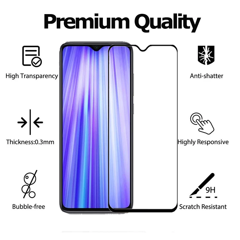 Стекло+ чехол Xiaomi Redmi Note 8 Pro закаленное стекло Xiaomi Note 8 камера защитная пленка на Redmi Note 8Pro защитное стекло сяоми редми ноут 8 про защитное стекло ксиоми редми нот 8 про стекло Redmi Note 8 glass