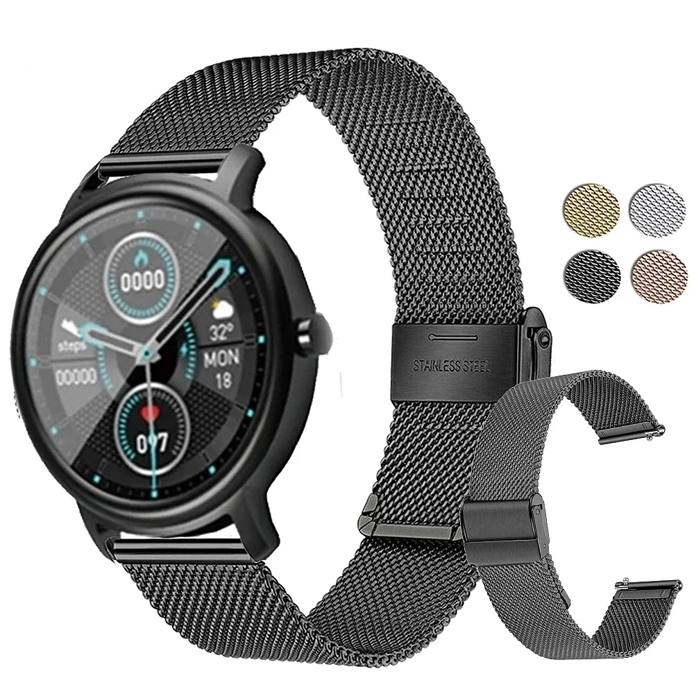 

20mm Milanese Watchband for Xiaomi Mibro Air Strap Bracelet Smart Watch Band Stainless Steel Wristband for Mi bro Air Correa