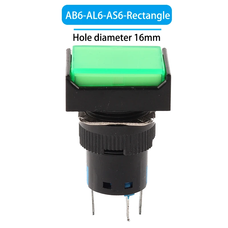 

Кнопочный переключатель питания DIY GO 16мм 5/8 контакта 12/24/220В