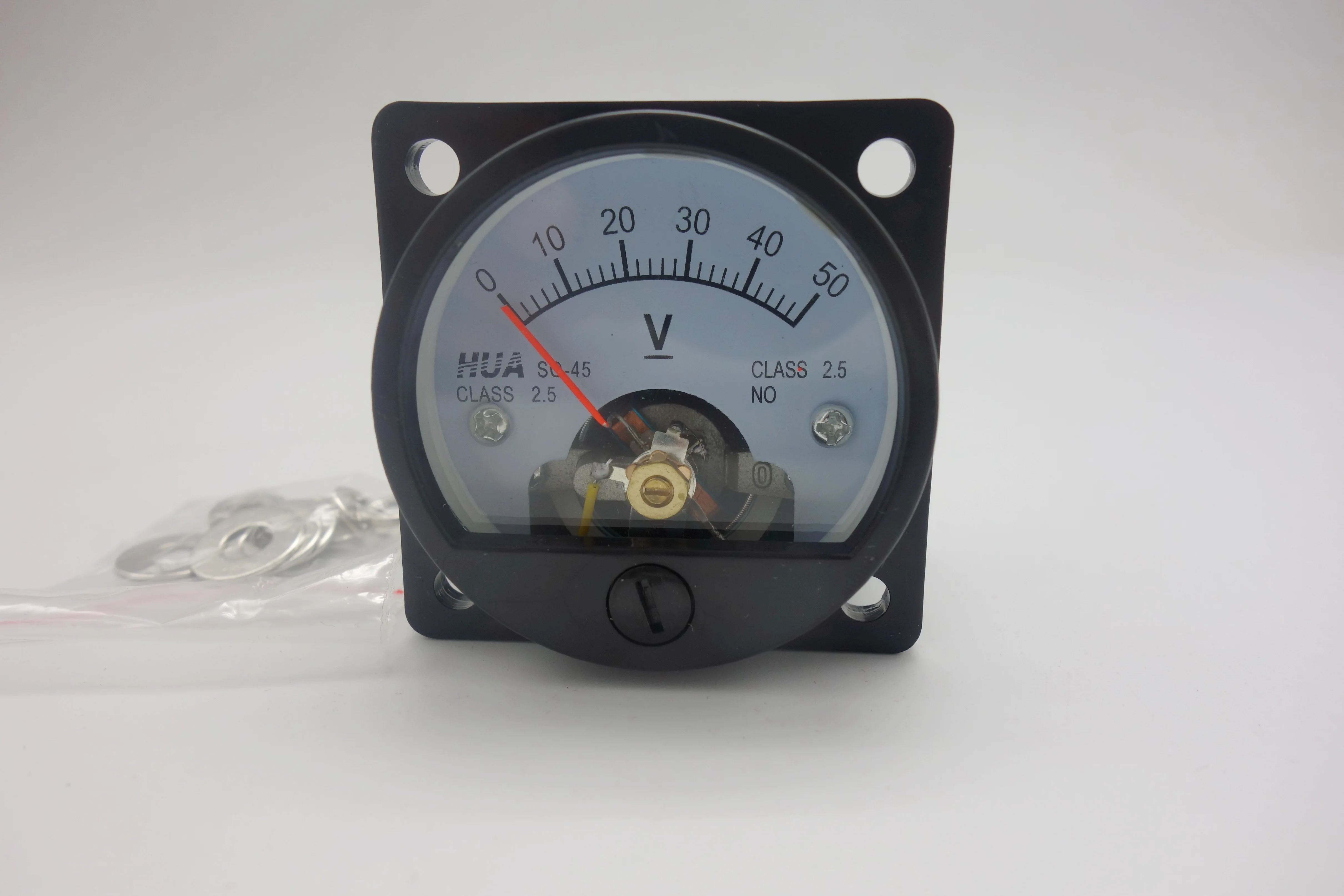 Аналоговый вольтметр SO45 аналоговый измеритель напряжения постоянный ток 0 - 50 В