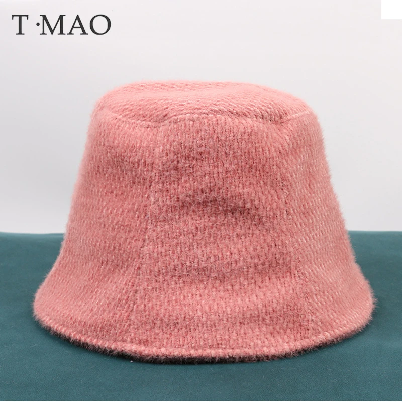 

Women Bucket Hat Fisherman Hat Cotton Artificial Mink Hat Cotton Cute Kpop Print Fashion Men's Caps Sun Hat
