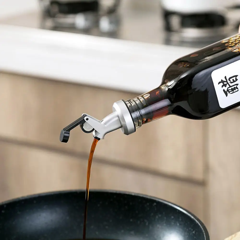 Автоматическая открывающаяся и закрывающая Стеклянная емкость для масла