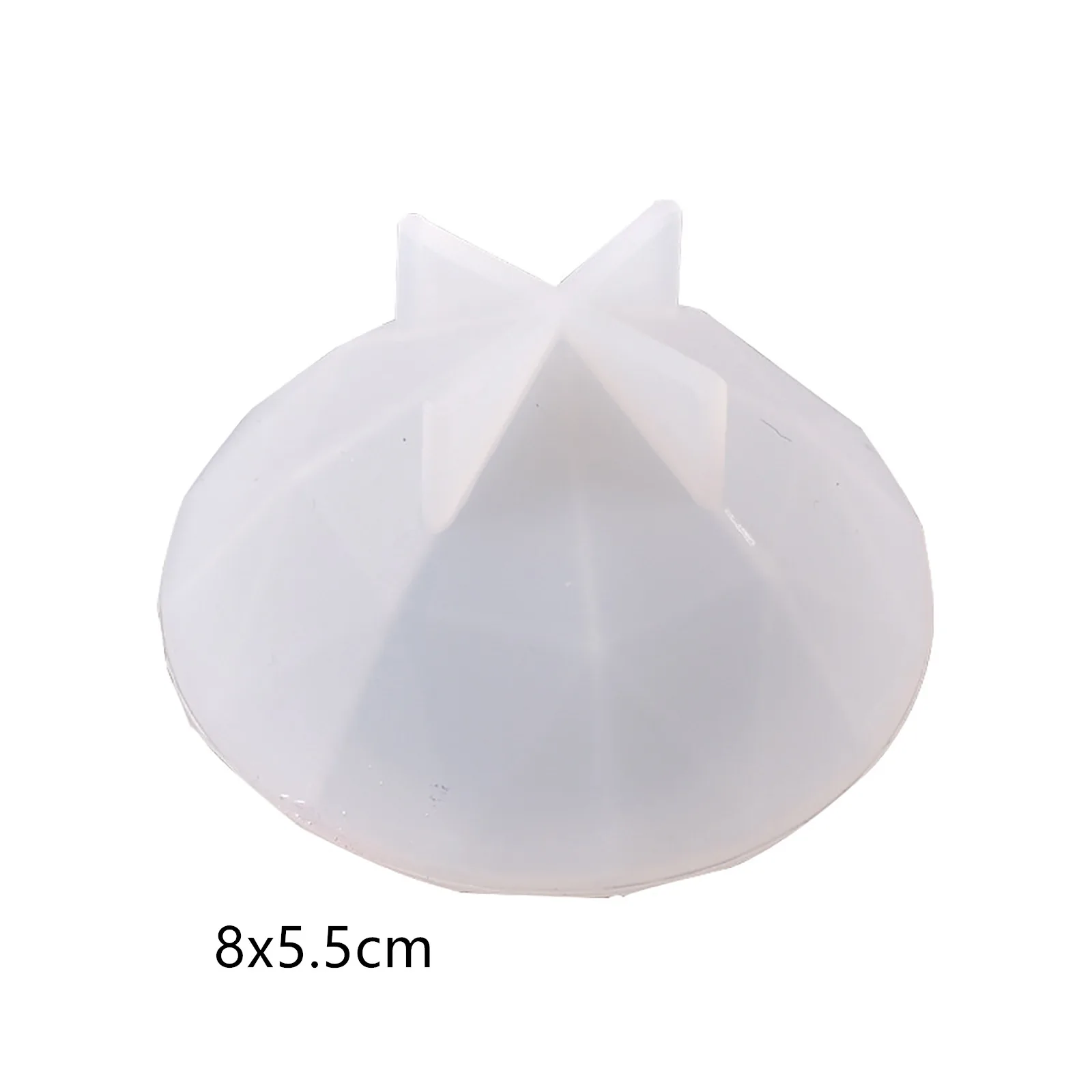 

1PC Silicone Resin Molds For Jewelry Making Round Geometric Diamond Shape White Color Tools For DIY Findings 80mm x 55mm