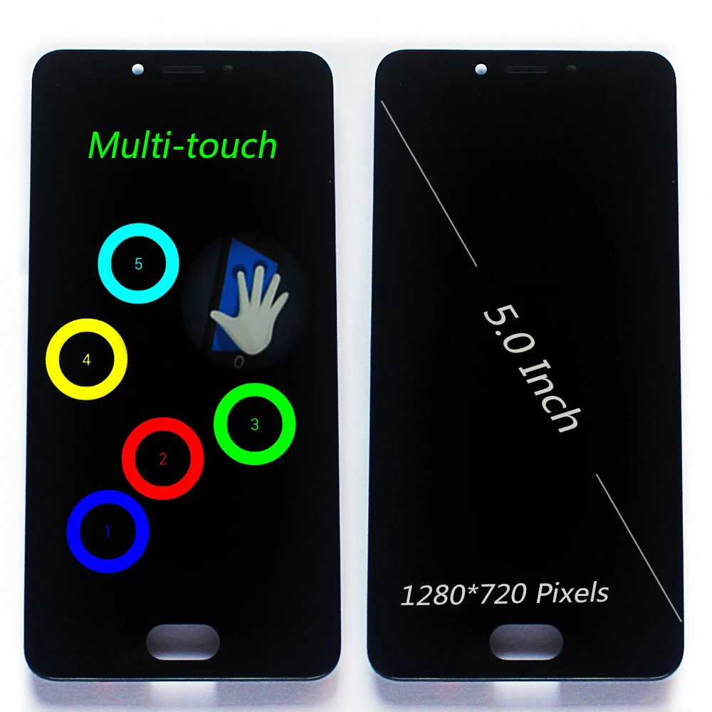 100% протестированный 3 5-дюймовый ЖК-дисплей для Meizu M5C Meilan 5C Φ 5 0*1280 рамка с