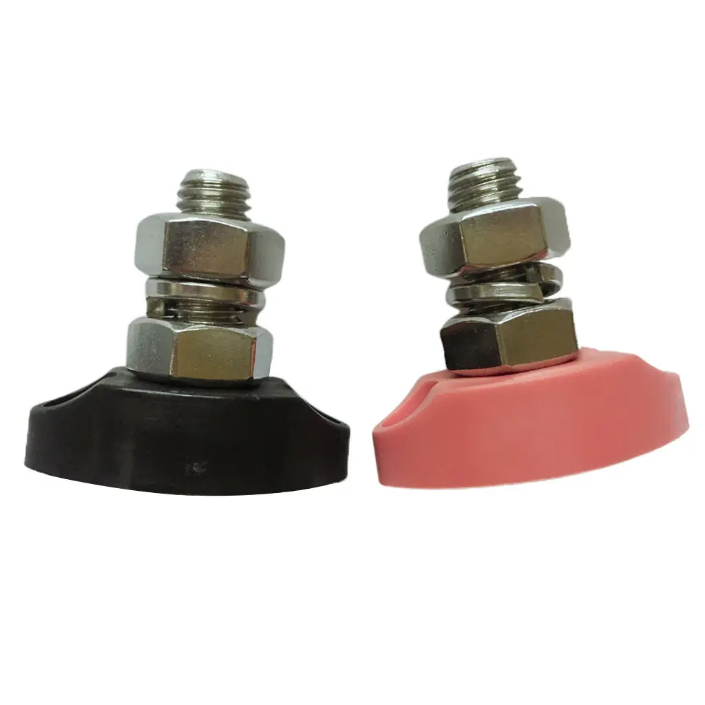 

Red & Black Stainless Steel Insulated Terminal Block Single Stud 10mm