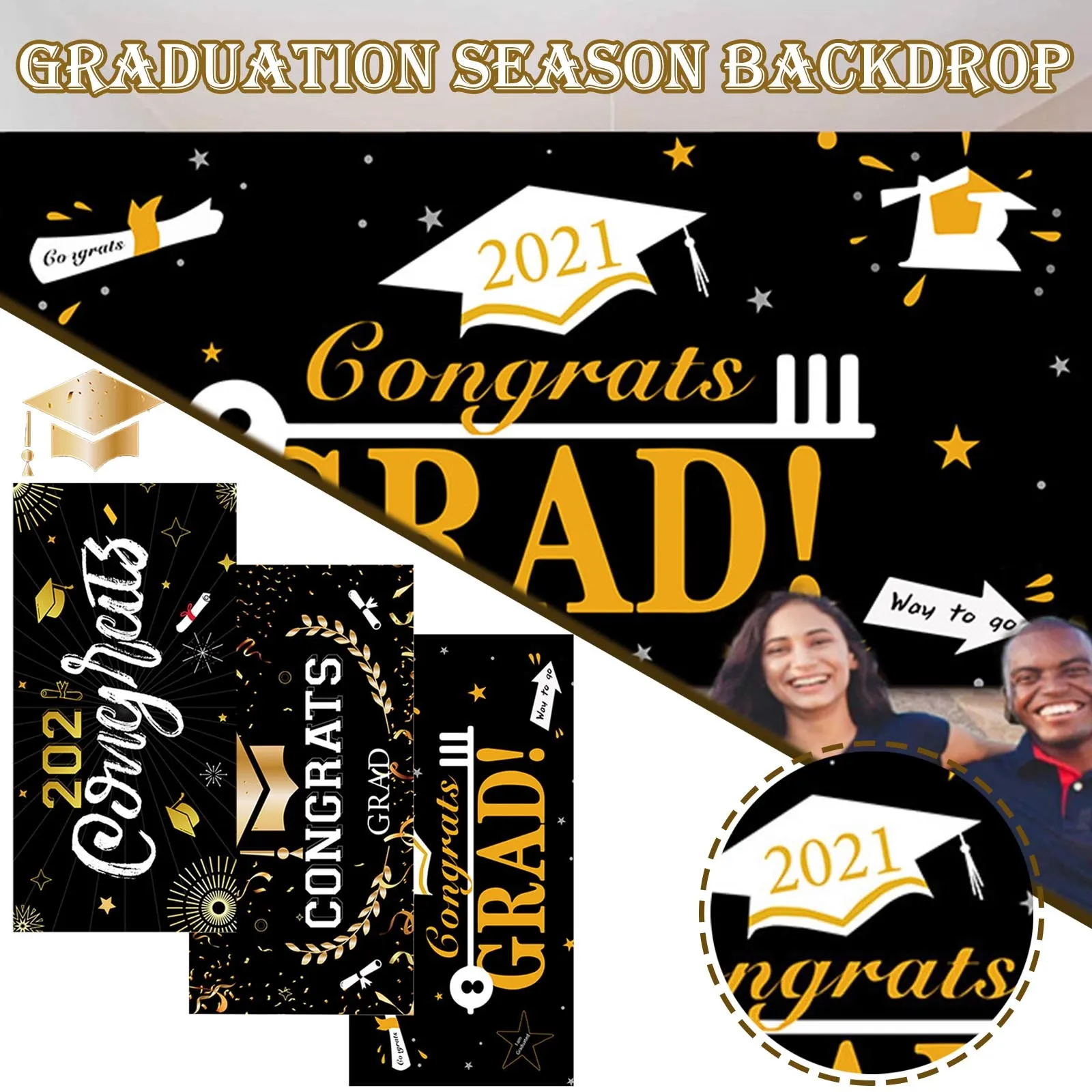 

Большой градацией вечерние баннер прочные модные селфи декоративное фоновое полотно для вечерние плакат вечерние украшения Выпускной укр...