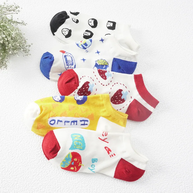 

Korean Version Of Low-cut Socks Cute Funny Boat Socks For Women Japanese Cartoon Invisible Boat Socks Cute Short Ankle Sock