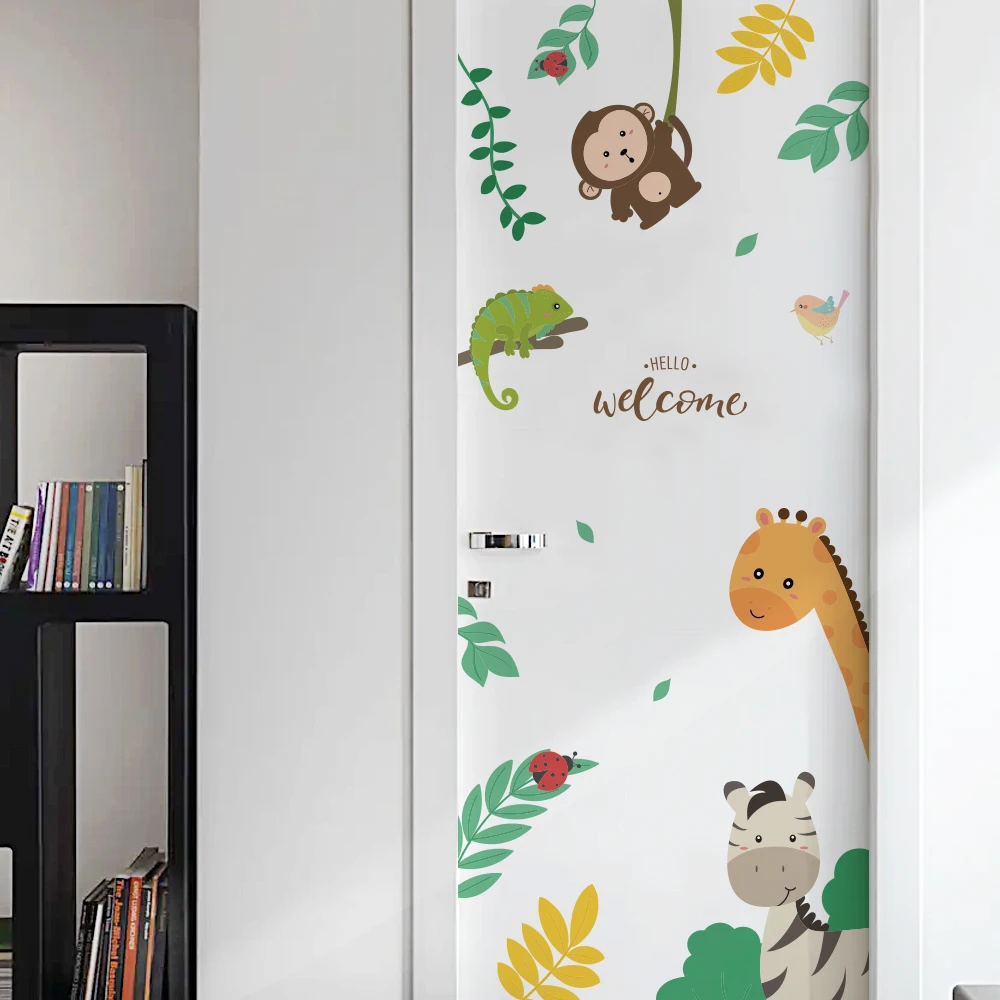DICOR Cartoon Animal Wall Stickers for Kids Rooms QT1196 image 3