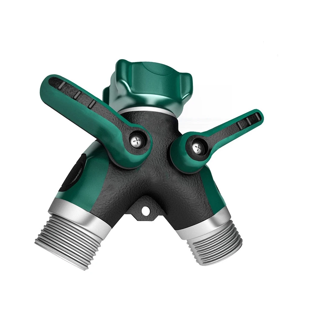 

2 Way Y Hose Connector Garden Hose Splitter With Comfortable Rubberized Grip For Easy Watering Garden Care Equipment 1Pc