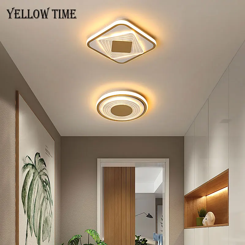 Gold Aisle Lamp Modern LED Ceiling Light Home Lighting Fixtures For Living room Bedroom Dining room Corridor Light Ceiling Lamps