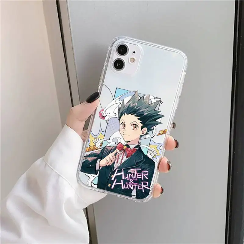

HUNTERHUNTER anime Phone Case Transparent for iPhone 11 12 mini pro XS MAX 8 7 6 6S Plus X 5S SE 2020 XR