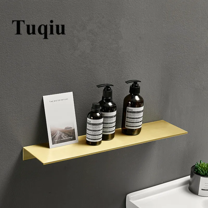 

Bathroom Corner Shelf Aluminum Bathroom Shampoo Shelf Brushed Gold Bath Shower Shelf Soap Holder building materia