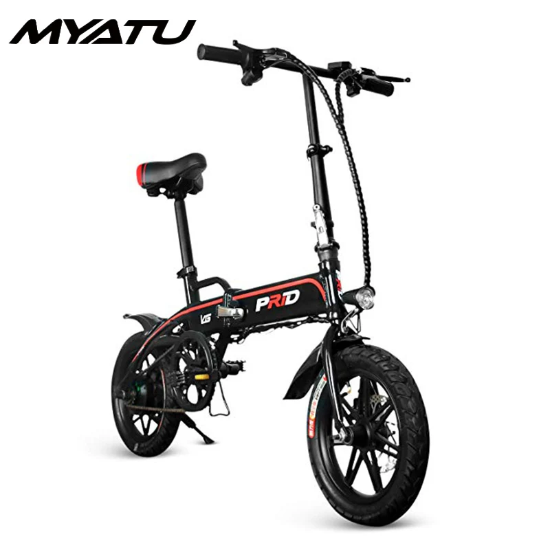 14inch Aluminum Folding Electric Bike 36v10a Lithium Battery 350w Powerful Motor Bicycle Scooter E City Road Ebike | Спорт и
