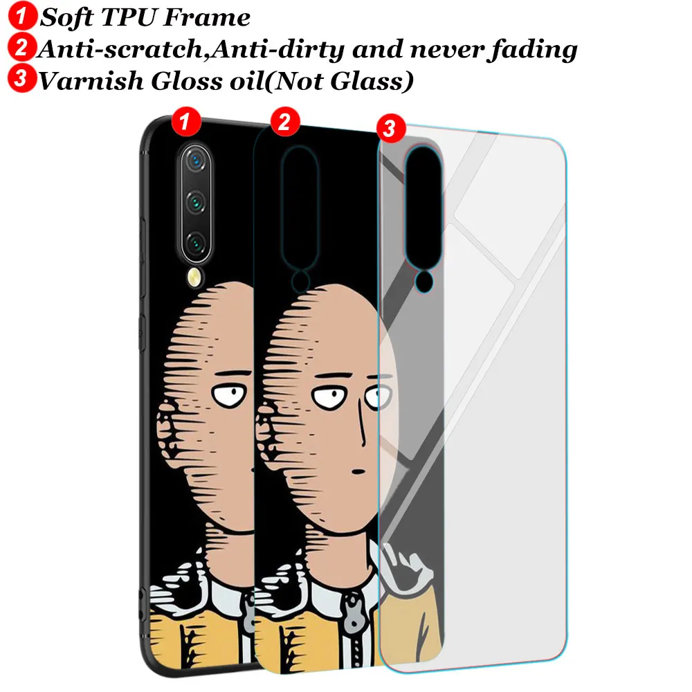 Черный чехол с аниме отбеливателем One Punch Man для Xiaomi Mi A3 A2 A1 5X 6X 6 8 Lite 9 9SE CC9 F1 9T 9tpro Play