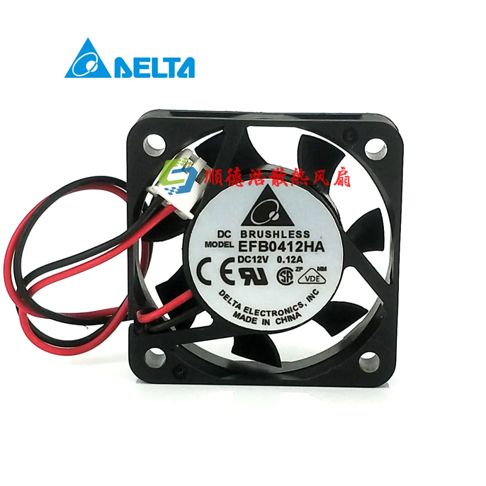 Серверный охлаждающий вентилятор Delta Electronics EFB0412HA 12 В постоянного тока 0 А 40x40x10 мм 2