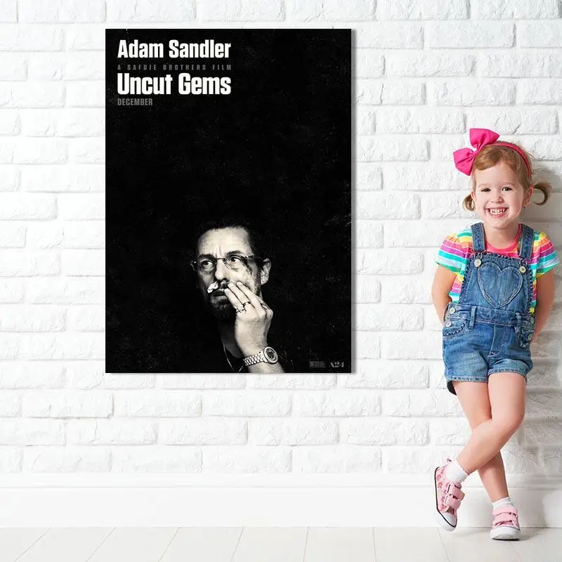 

Uncut Gems Film Poster Canvas Art Posters and Prints Kitchen Theme Canvas Paintings on The Wall Art Pictures Dcor