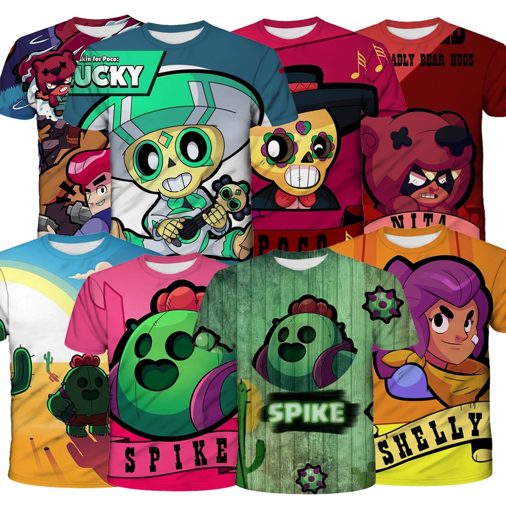 

PRIMO MORTIS Game Stars Costume Tshirt Shirt Clothing Kids Crow Spike 3D Tops Tees Boy Girls Men Casual NIta jessie Mortis