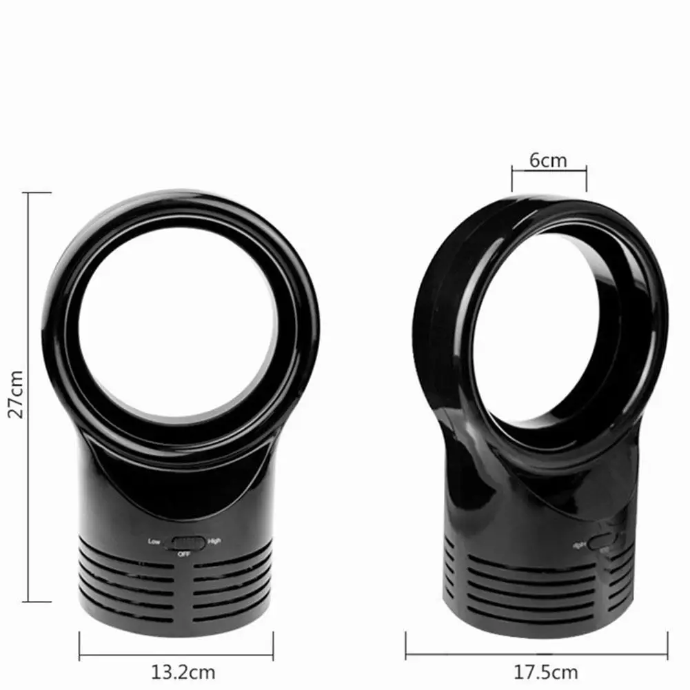 Большой беслопастной вентилятор для дома и офиса бесшумный Электрический мини