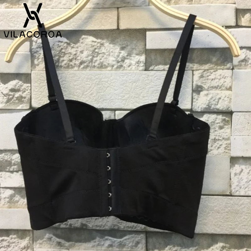 Gorgeous Rhinestone Corset Camis Women Diamonds Cropped Top Sexy Party Women's Bra Cropped Top Wedding Vest Camis Mujer