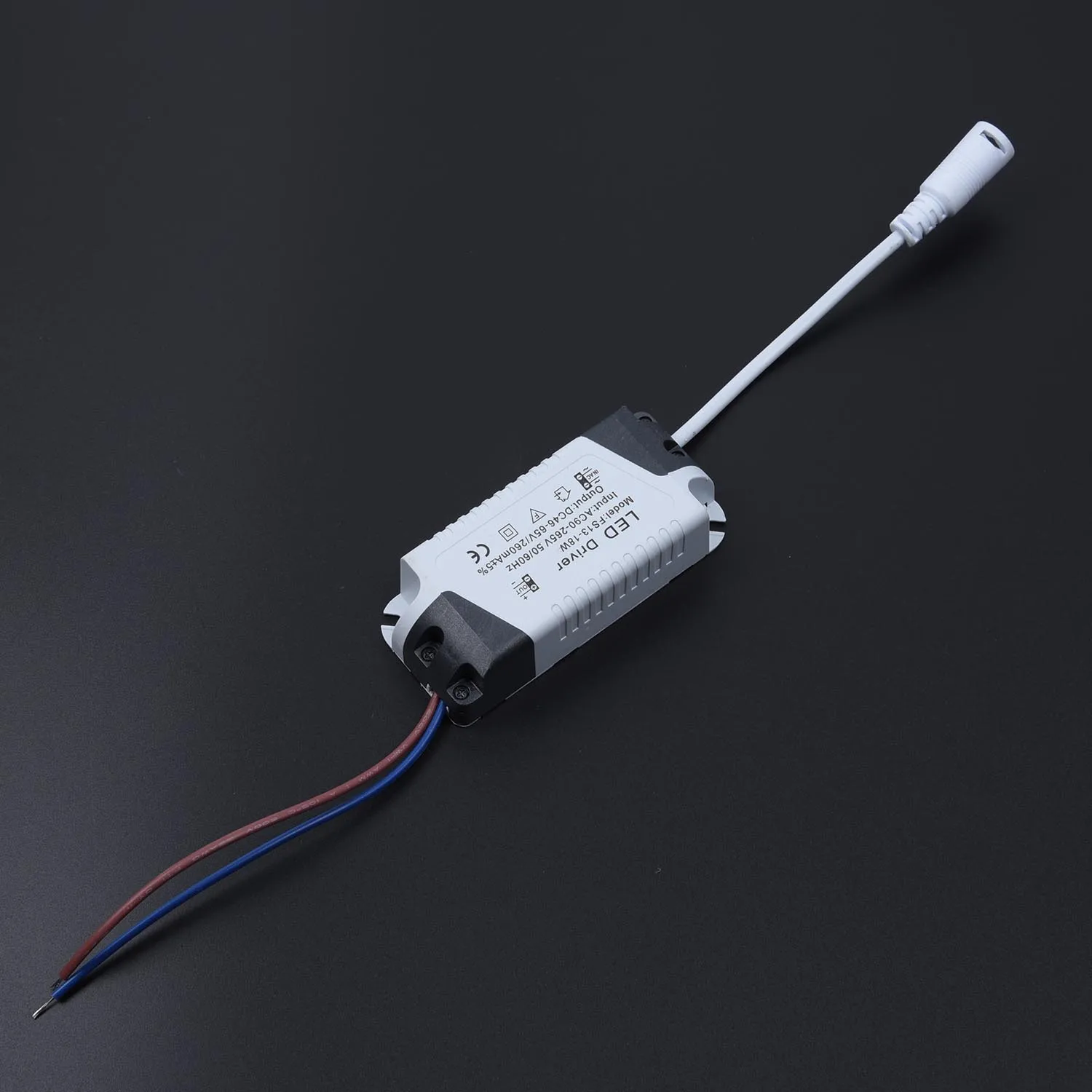 13 18W AC90~ 265 В 3 Вт, 4-7 Вт, 8-12 Вт, 13-18 Вт, 18-24 Вт светодиодный адаптер питания трансформатор с разъемом постоянного тока для Светодиодный светильник DIY изоляция - Цвет: 13 18W